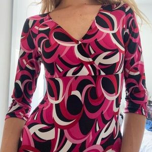 Pink & black vintage circle shirt